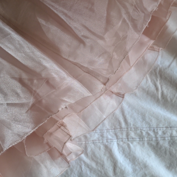 Ruffled flower girl dress - blush with sequins - Picture 7 of 7